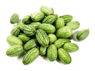 Fresh Vegetables - Mexican Sour Gherkin on white Background Isolated
