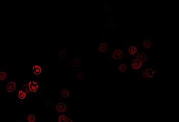 Dark Red vector backdrop with dots.