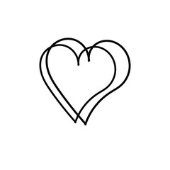 heart line icon. Vector illustration
