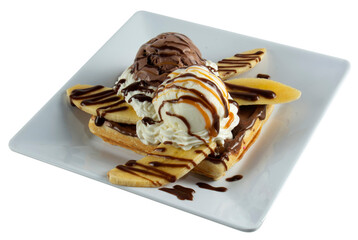 CREPE DE BANANO Y CHOCOLATE