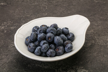 Ripe sweet tasty blueberries heap