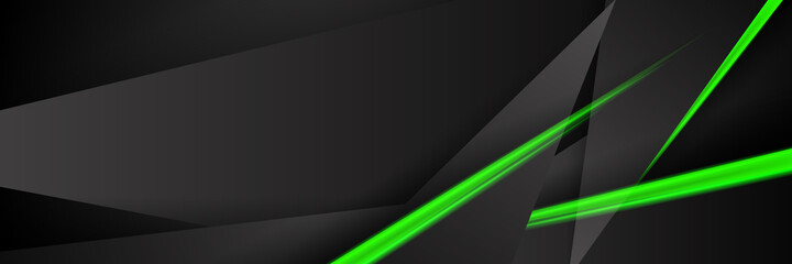 Neon green smooth wave digital abstract triangle background