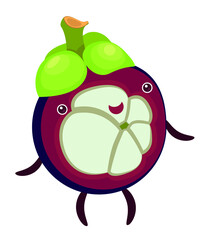 character fruit mangosteen