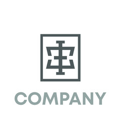 Obraz premium letter EI logo