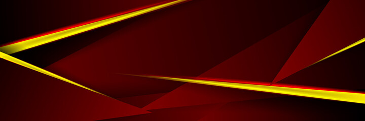 Bright red yellow dynamic abstract background. Modern lemon orange color. Fresh business banner for sales, event, holiday, party, halloween, birthday, falling. Fast moving 3d lines with soft shadow