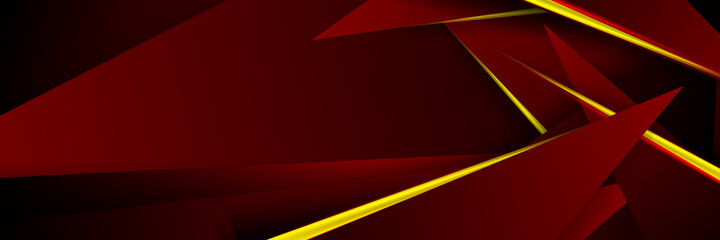 Red and yellow color background for wide banner