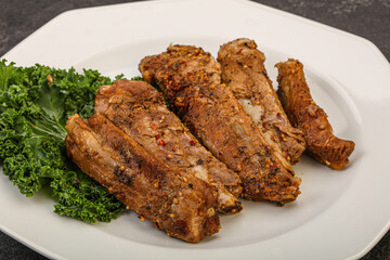 Stewed pork ribs with spices