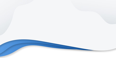 Paper layer circle blue abstract background. Curves and lines use for banner, cover, poster, wallpaper, design with space for text.