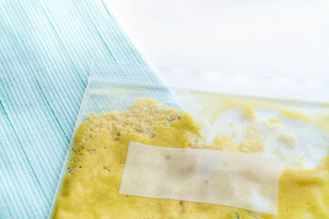 冷凍用にすりおろした生姜