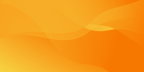 Abstract Yellow and orange warm tone background with simply curve lighting element vector