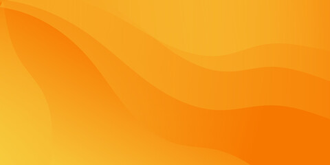 Abstract Yellow and orange warm tone background with simply curve lighting element vector