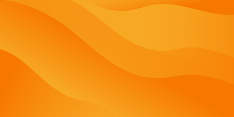 Abstract Yellow and orange warm tone background with simply curve lighting element vector