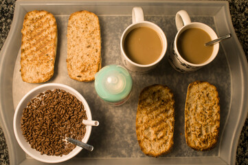 Desayuno en familia