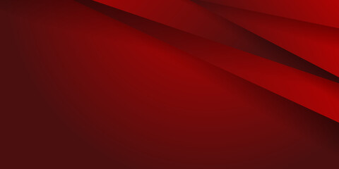 Obraz premium Abstract triangle lines pattern technology on red gradients background.