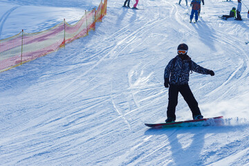 tourists of skiers and snowboarders, the largest ski resort in Eastern Europe