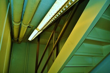 abstract hallway, school, business