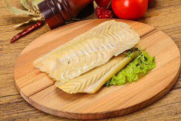 Raw cod fish for cooking
