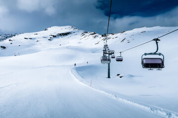 Fototapeta na wymiar Winterwonder - Ski area