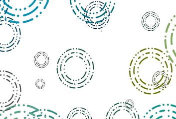 Light Blue, Yellow vector pattern with spheres.