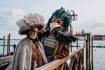 Obraz premium city carnival mask
