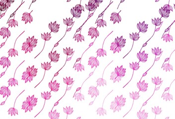 Fototapeta premium Light Pink vector sketch template.