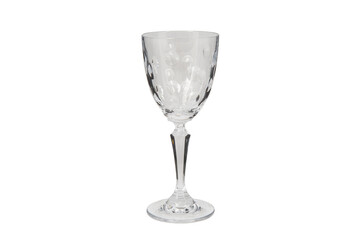 luxury crystal wine glass isolated