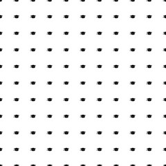 Square seamless background pattern from black square academic cap symbols. The pattern is evenly filled. Vector illustration on white background