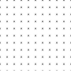 Square seamless background pattern from geometric shapes. The pattern is evenly filled with black champagne toast symbols. Vector illustration on white background