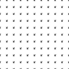 Square seamless background pattern from geometric shapes. The pattern is evenly filled with black school supplies symbols. Vector illustration on white background