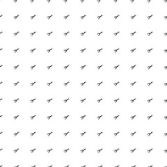 Square seamless background pattern from geometric shapes. The pattern is evenly filled with black scissors symbols. Vector illustration on white background