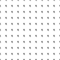 Square seamless background pattern from geometric shapes. The pattern is evenly filled with black scorpio symbols. Vector illustration on white background