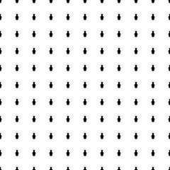 Square seamless background pattern from black vases. The pattern is evenly filled. Vector illustration on white background