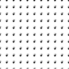 Square seamless background pattern from geometric shapes. The pattern is evenly filled with black washing hands symbols. Vector illustration on white background