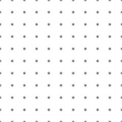 Square seamless background pattern from geometric shapes. The pattern is evenly filled with small black atomic symbols. Vector illustration on white background