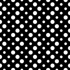 Circles seamless pattern. Dots ornament. Circle shapes backdrop. Polka dot motif. Rounds background. Dotted wallpaper. Digital paper, textile print, abstract vector, web design