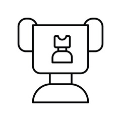 Chess Competition Trophy line icon