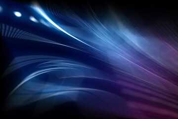 Fototapeta na wymiar abstracta, azul, morado, olas, luz, iluminación, con textura, ilustración, arte, digital, negro