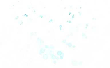Fototapeta na wymiar Light Blue, Green vector layout with circle shapes.