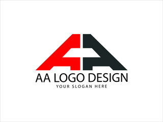 Creative AA Logo Letter, AA A A Letter Stock