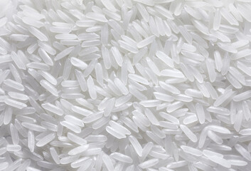 Close up picture of dry jasmine rice.