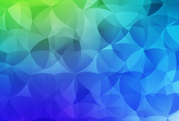 Obraz premium Light Blue, Green vector abstract mosaic backdrop.