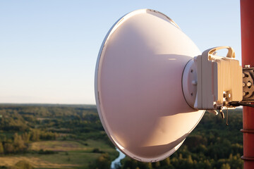Cellular microwave system. Wireless directional communication antenna of radio relay link based on...