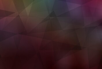 Obraz premium Dark Multicolor vector polygon abstract background.