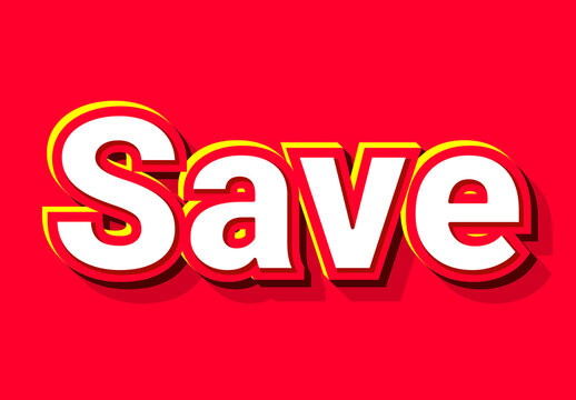 Modern and Sharp 3D Text Effect