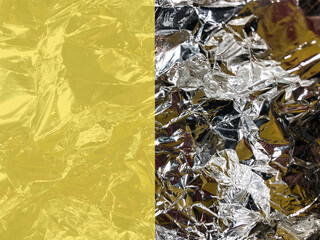 Holographic abstract shiny yellow background