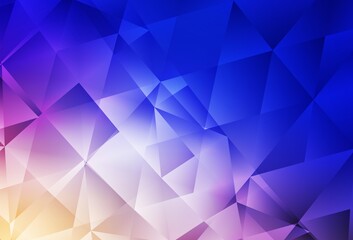 Light Pink, Blue vector abstract polygonal pattern.