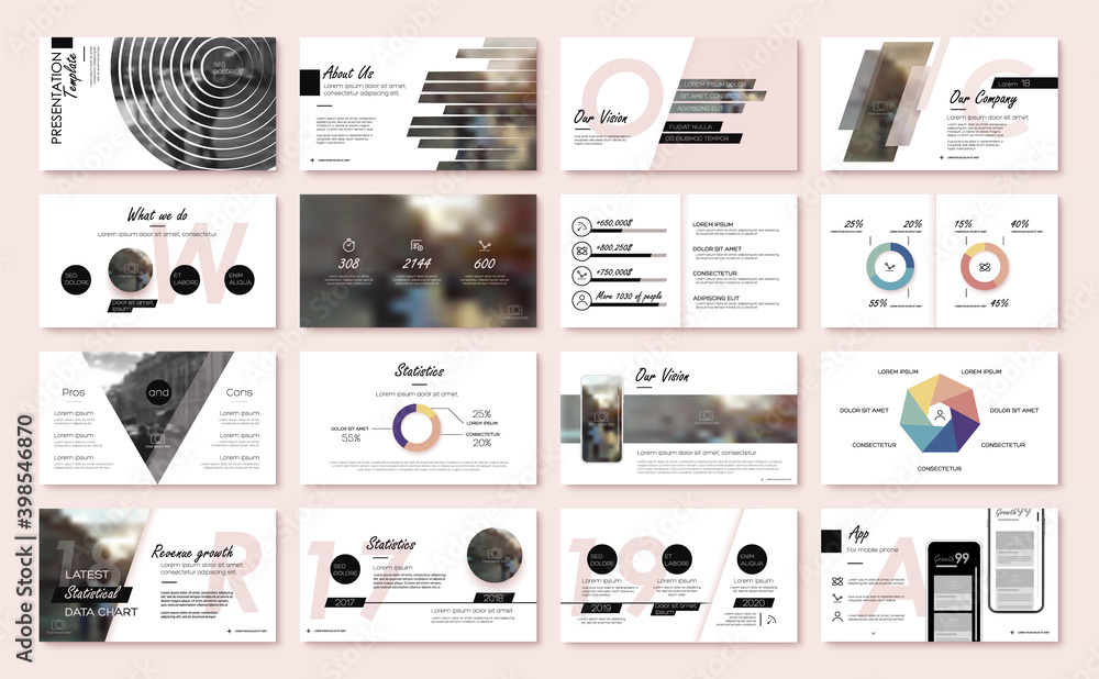 Aufkleber geometric graphic design project proposal presentation. infographic slide template. for use in prese