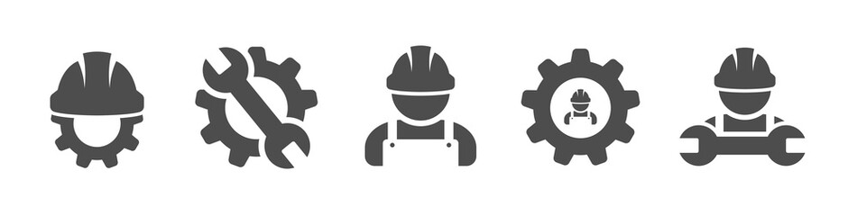 Car service, set icons. Vector illustration.