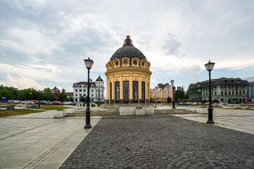 View of the street in the historical center of Kazan