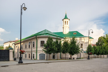 View of the mosque in the historical center of Kazan